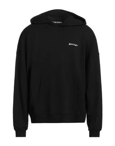 PALM ANGELS PALM ANGELS MAN SWEATSHIRT BLACK SIZE S COTTON, ELASTANE, POLYESTER