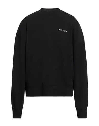 PALM ANGELS PALM ANGELS MAN SWEATSHIRT BLACK SIZE S COTTON, ELASTANE, POLYESTER