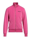 Palm Angels Man Sweatshirt Fuchsia Size L Cotton, Polyamide, Elastane