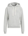 Palm Angels Man Sweatshirt Grey Size L Cotton, Elastane In Grey