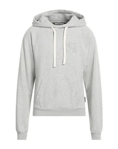 Palm Angels Man Sweatshirt Grey Size L Cotton, Elastane
