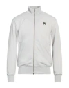 Palm Angels Zip-up Sweatshirt In Grey