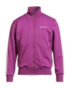 Palm Angels Man Sweatshirt Mauve Size L Polyester In Purple