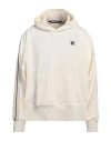 Palm Angels Man Sweatshirt Off White Size L Polyester, Elastane