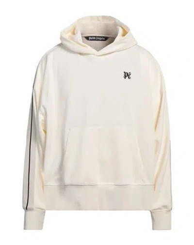 Palm Angels Man Sweatshirt Off White Size L Polyester, Elastane