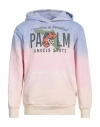 Palm Angels Man Sweatshirt Pink Size M Cotton, Polyester In Pink