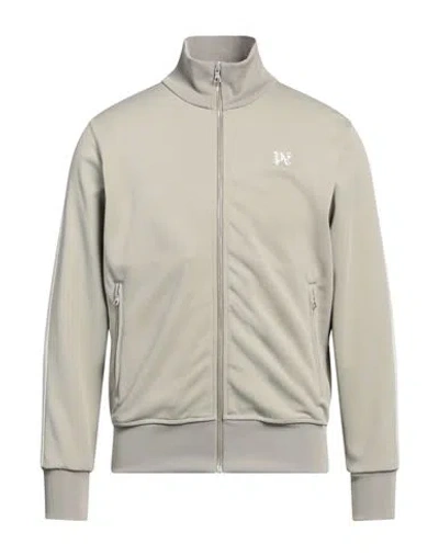 Palm Angels Man Sweatshirt Sage Green Size M Polyester