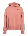 Palm Angels Man Sweatshirt Salmon Pink Size L Polyester, Elastane In Salmon Pink
