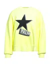 Palm Angels Sweatshirts In Yellow