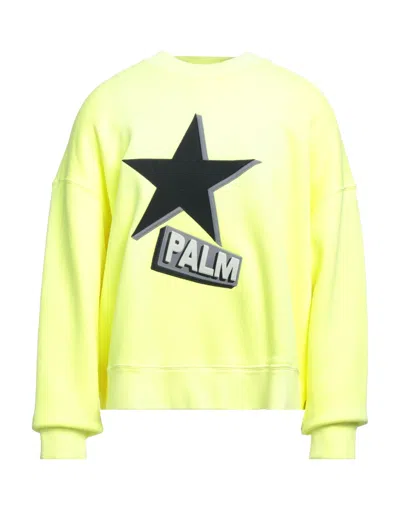 Palm Angels Sweatshirts In Yellow
