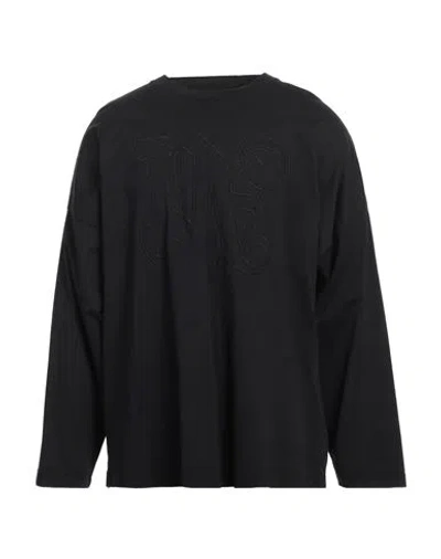 Palm Angels Man T-shirt Black Size L Cotton, Polyester
