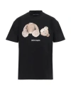 Palm Angels Broken Bear Graphic T-shirt In Black