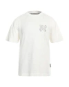 Palm Angels T-shirt With Studded Monogram In White