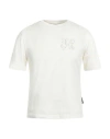 Palm Angels T-shirt With Studded Monogram In White