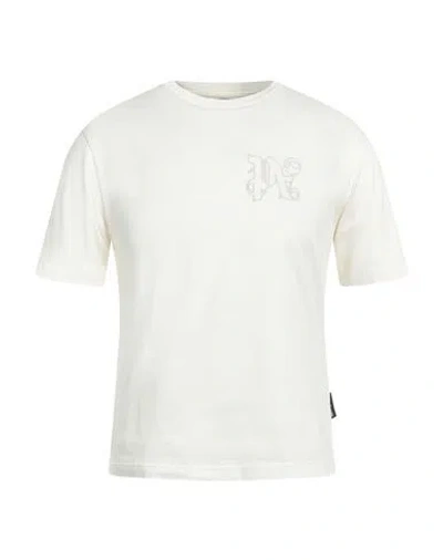 PALM ANGELS PALM ANGELS MAN T-SHIRT IVORY SIZE L COTTON, POLYESTER