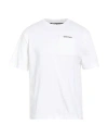 Palm Angels Man T-shirt Ivory Size Xl Cotton, Polyester In White