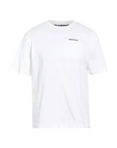 PALM ANGELS PALM ANGELS MAN T-SHIRT IVORY SIZE S COTTON, POLYESTER