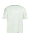 Palm Angels Man T-shirt Light Green Size L Cotton In Mint