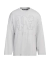 Palm Angels Gram Statement Oversized T-shirt In Grey