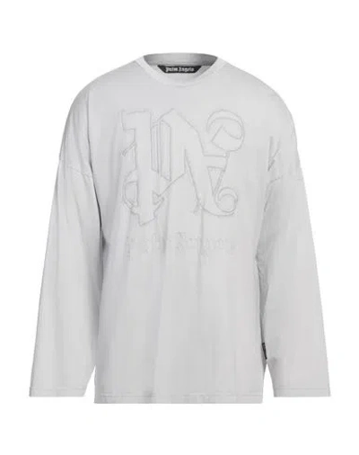 Palm Angels Gram Statement Oversized T-shirt In Grey