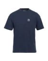 Palm Angels Man T-shirt Midnight Blue Size Xs Cotton, Polyester, Pvc - Polyvinyl Chloride