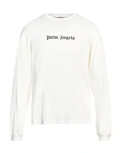 Palm Angels Man T-shirt Off White Size M Cotton
