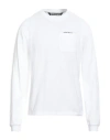 Palm Angels Man T-shirt White Size Xl Cotton, Polyester In White