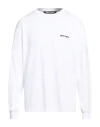 Palm Angels Man T-shirt White Size Xl Cotton, Polyester In White