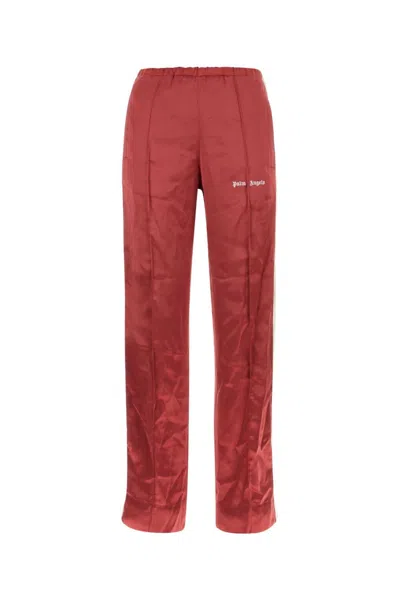 PALM ANGELS MAROON WIDE LEG PANT