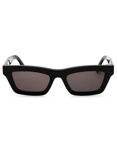 Palm Angels Auberry Rectangle-frame Sunglasses In Black