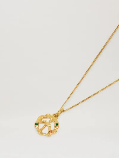 Palm Angels Melted Peace Charm Necklance