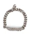 Palm Angels Silver Melted Chain Bracelet In Silver - Transparent