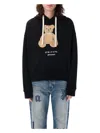 Palm Angels Men Bear In Mind Cotton Hoodie In Black