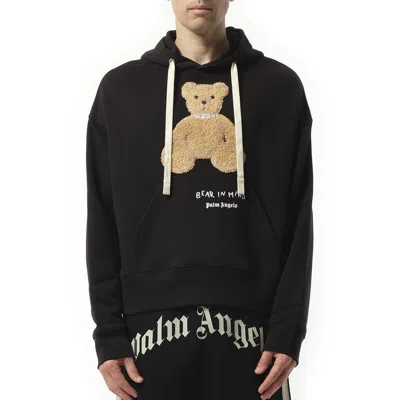 PALM ANGELS MEN'S BEAR HOODIE
