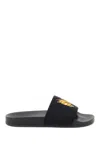 Palm Angels Burning Monogram Slides In Black