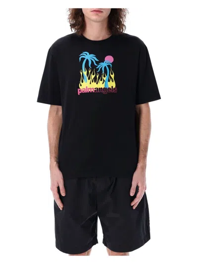 PALM ANGELS MEN'S BURNING OASI T-SHIRT
