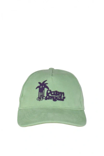Palm Angels Men Cap In Green