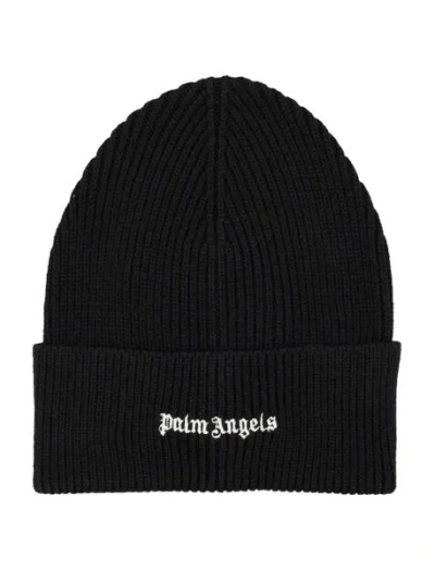 Palm Angels Men's Cap With Contrasting Logo In Black