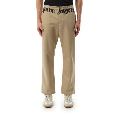 PALM ANGELS MEN'S CLASSIC LOGO CHINO PANTS