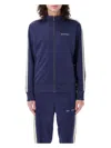 Palm Angels Track Jacket With Zipper In Navy Blue