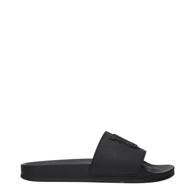 Palm Angels Men's Clogs And Mules Rubber Black