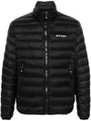 Palm Angels Logo-print Padded Jacket In Black