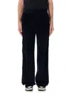 Palm Angels Corduroy Tape Pants In Navy