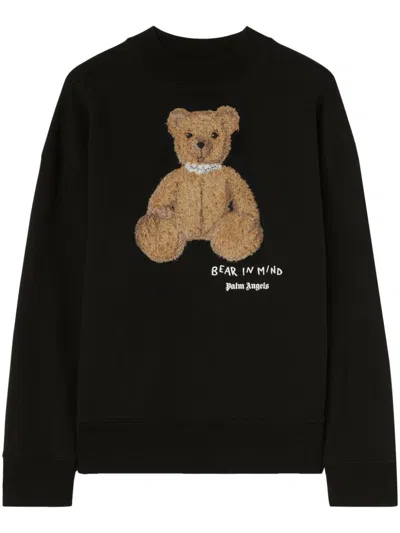 PALM ANGELS MEN'S COTTON CREW-NECK SWEATSHIRT