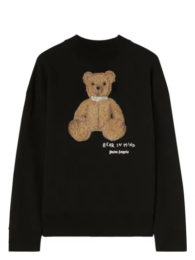 PALM ANGELS MEN'S COTTON CREW-NECK SWEATSHIRT