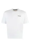 Palm Angels White T-shirt With Frontal Logo In White