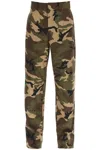 Palm Angels Camouflage-print Wide-leg Trousers In Multicolor