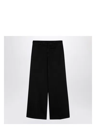 PALM ANGELS MEN'S COTTON WIDE TROUSERS