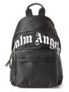 Palm Angels Curved Logo Backpack In Black