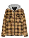 Palm Angels Curved Logo Check Overshirt Jacket
